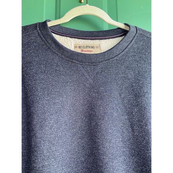 BC Clothing Heritage large mens fleece lined crewneck - Picture 7 of 7